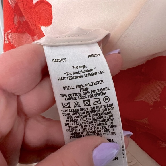 TED BAKER • CORAL LACE FIT & FLARE DRESS - Picture 6 of 6